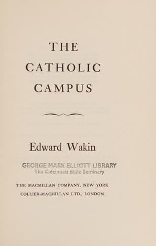Tapa de The Catholic campus