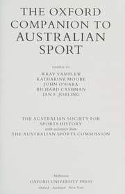 Tapa de The Oxford companion to Australian sport