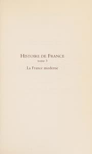 Tapa de La France moderne de 1515 à 1789