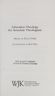 Tapa de Liberation theology for armchair theologians