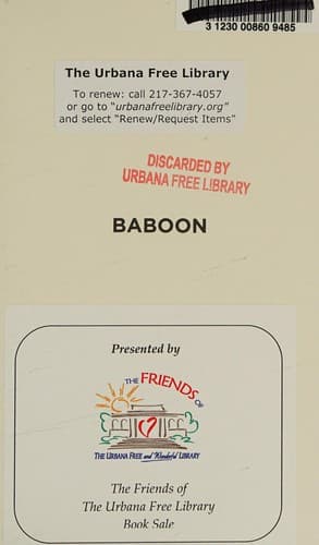 Tapa de Baboon