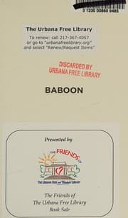 Tapa de Baboon