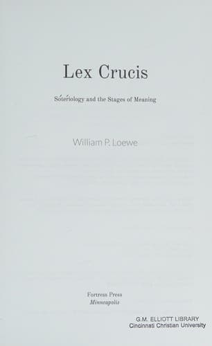 Tapa de Lex crucis