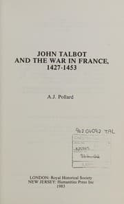 Tapa de John Talbot and the war in France, 1427-1453