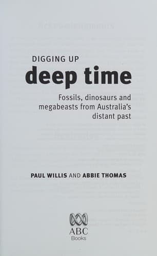 Tapa de Digging up Deep Time
