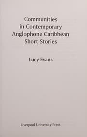 Tapa de Communities in Contemporary Anglophone Caribbean Short Stories