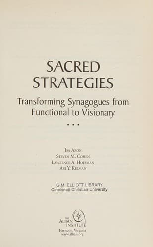 Tapa de Sacred strategies