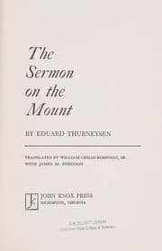 Tapa de The Sermon on the Mount