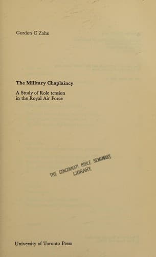 Tapa de The military chaplaincy