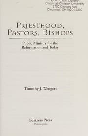 Tapa de Priesthood, pastors, bishops
