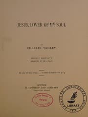 Tapa de Jesus, lover of my soul
