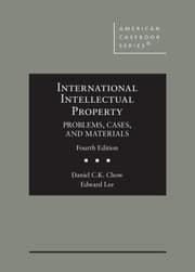 Tapa de International Intellectual Property, Problems, Cases and Materials