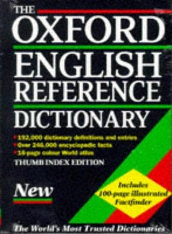 Tapa de The Oxford English reference dictionary