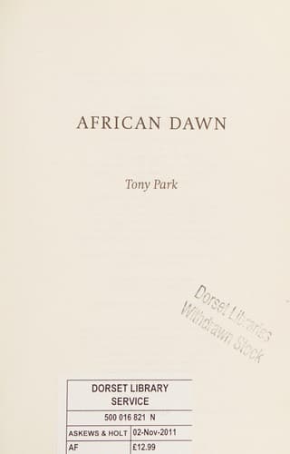 Tapa de African Dawn