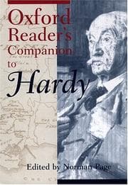 Tapa de Oxford reader's companion to Hardy