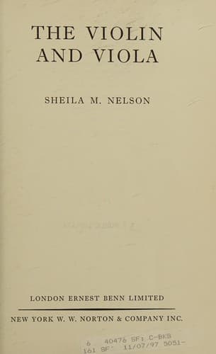 Tapa de The violin and viola