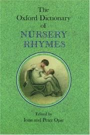 Tapa de The Oxford dictionary of nursery rhymes