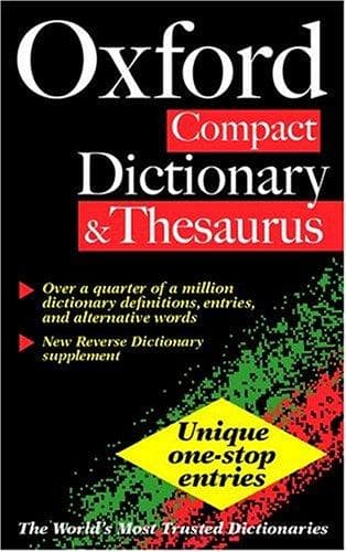 Tapa de The Oxford Compact Dictionary and Thesaurus