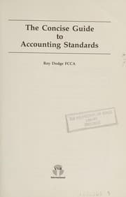 Tapa de The concise guide to accounting standards
