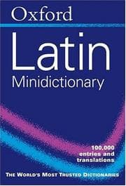 Tapa de The Oxford Latin Minidictionary