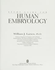 Tapa de Study guide for Human embryology