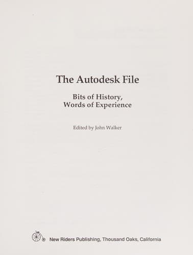 Tapa de The Autodesk file
