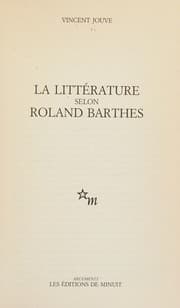 Tapa de La littérature selon Roland Barthes
