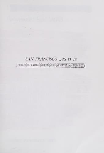 Tapa de San Francisco as it is