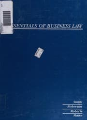 Tapa de Essentials of business law