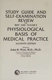 Tapa de Study guide and self-examination review for Best and Taylor's Physiological basis of medical practice, eleventh edition