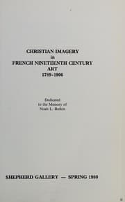 Tapa de Christian imagery in French nineteenth century art, 1789-1906