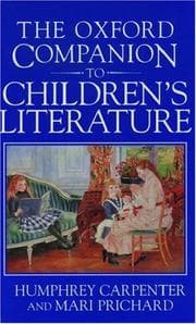 Tapa de Oxford Companion to Children's Literature