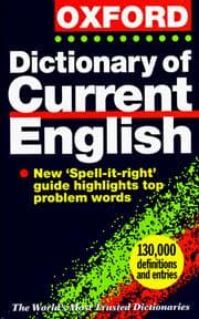 Tapa de The Oxford Dictionary of Current English