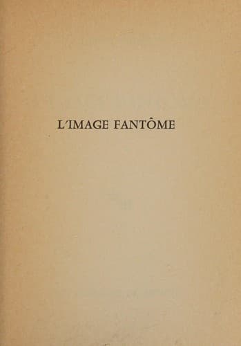Tapa de L' image fantôme