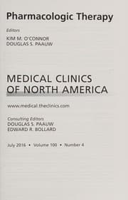 Tapa de Pharmacologic Therapy, an Issue of Medical Clinics of North America