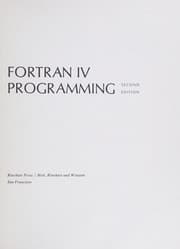 Tapa de Elements of Fortran IV programming