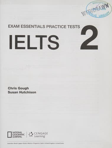 Tapa de Exam Essentials IELTS Practice Test 2 with Keyey