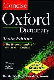 Tapa de Concise Oxford English Dictionary