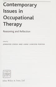 Tapa de Contemporary issues in occupational therapy