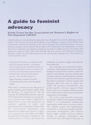 Tapa de Gender, development, and advocacy