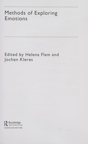 Tapa de Methods of Exploring Emotions