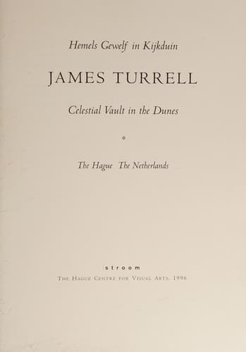 Tapa de James Turrell