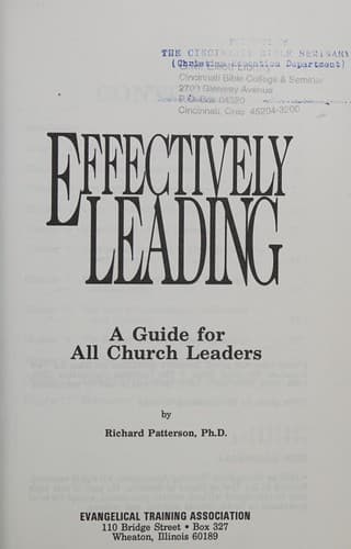 Tapa de Effectivley Leading