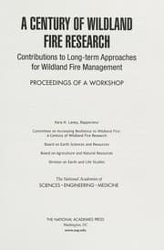 Tapa de Century of Wildland Fire Research : Contributions to Long-Term Approaches for Wildland Fire Management