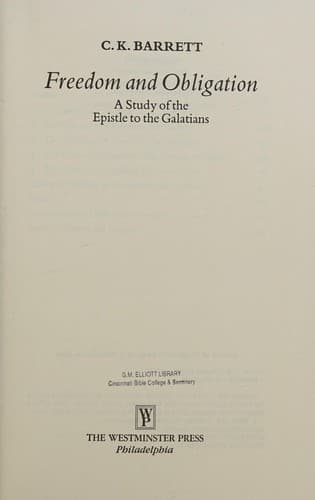 Tapa de Freedom and obligation
