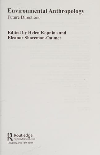 Tapa de Environmental Anthropology
