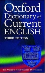 Tapa de The Oxford dictionary of current English
