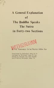 Tapa de A general explanation of The Buddha speaks, The sutra in forty-two sections