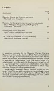 Tapa de Change in libraries and information services