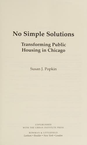Tapa de No Simple Solution